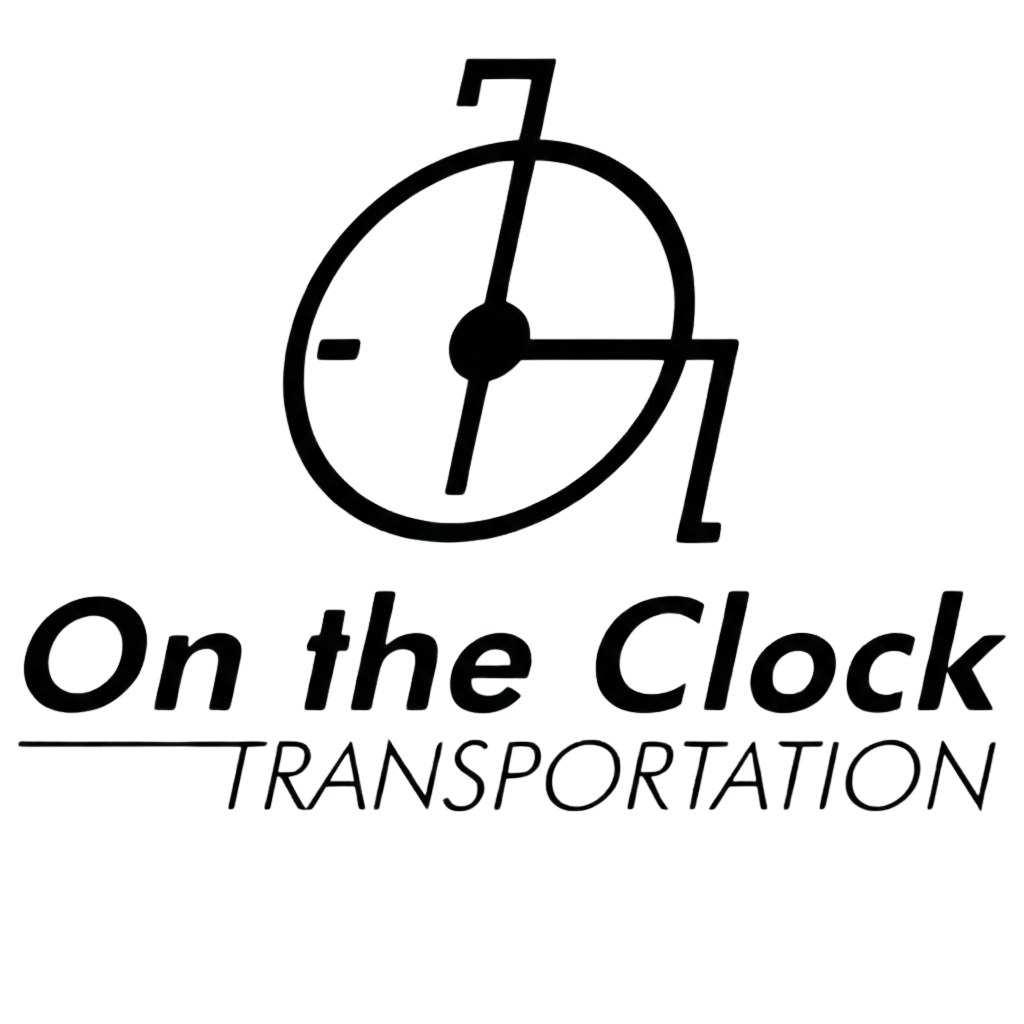 On the Clock Transportation Logo